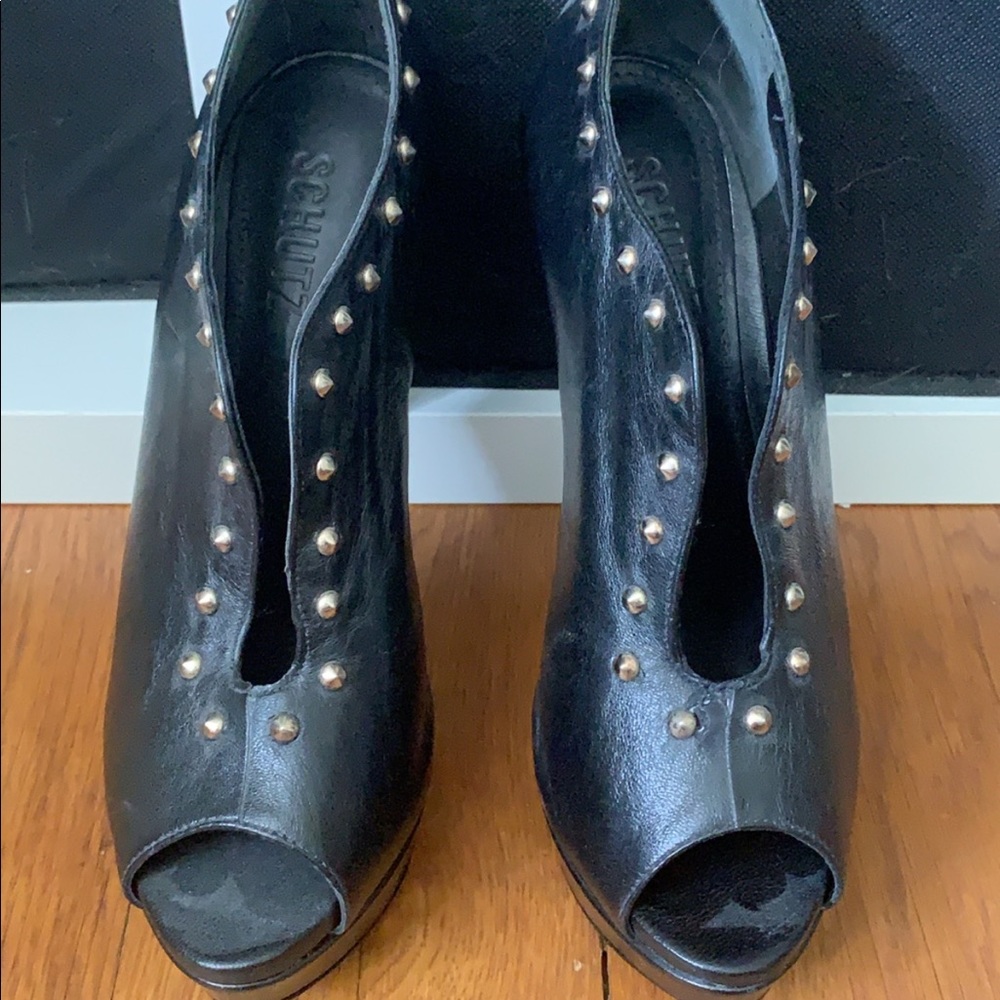 SCHUTZ BLACK PUMP *LEATHER*